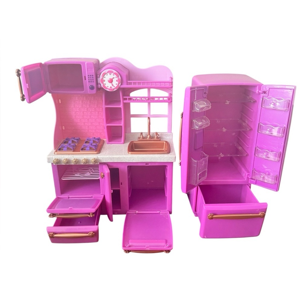 Our Generation Play kids 18” Doll kitchen and refrigerator set - Picture 2 of 3
